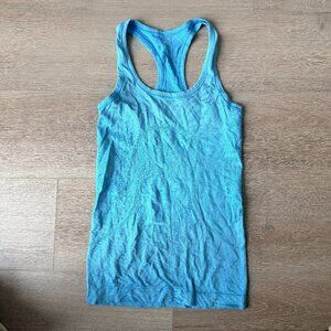 Lululemon Blue Racerback Athletic Tank Top Size 2